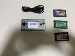 ゲームボーイミクロ ポケモンエメラルド他ソフト2本付き