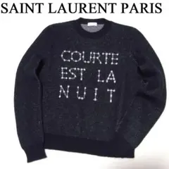 YSL イヴサンローラン ニット M カサンドラロゴ ラインストーン - メルカリ