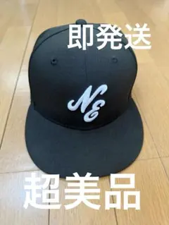 NEW ERA キャップ ブラック 刺繍ロゴ