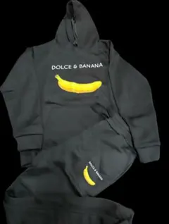DOLCE＆BANANA ドルチェアンドバナナ パーカースウェット ブラック L