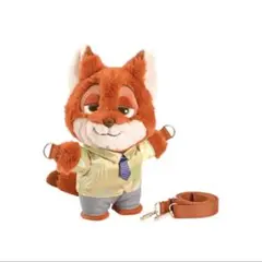 ズートピア　ニック・ワイルド ぬいぐるみショルダーバッグ
