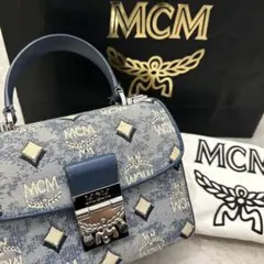 janus  MCM ショルダーバッグ ブラック ブルー janus 様専用 MCM ショルダーバッグ ブラック ブルー - メルカリ
