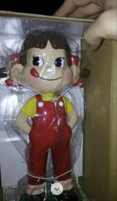新品 未使用 不二家 ペコちゃん 首振り人形 ミルキー版 応募はがき付 新品 未使用 不二家 ペコちゃん 首振り人形 ミルキー版 応募はがき付