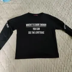 Lovetoxic 黒 長袖カットソー S ロンT 140cm