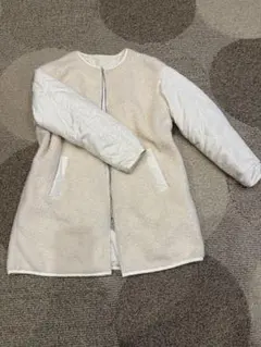 フリースジャケット・ボアジャケット ホワイト系・リバーシブル