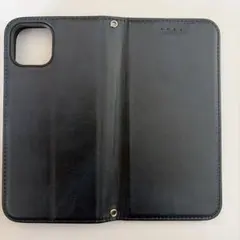 iPhone14手帳型カバー　ケース　ネイビー