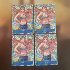 4枚 ナミ P-112 交流会プロモ ワンピースカード - メルカリ