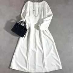 ボールジィ　ブークレージャージー コクーンスリーブワンピース　白