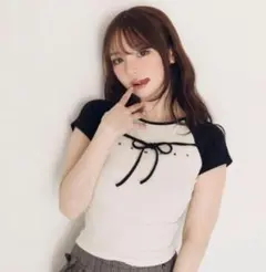 andmary Alma ribbon tops ivory - メルカリ