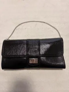 COMME CA ISM 黒クラッチバッグ