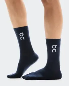 新品 on オン Logo Sock High ネイビー ロゴ 靴下のサムネイル