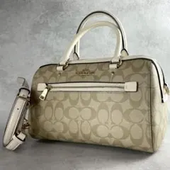 ✨極美品✨コーチ　ローアンサッチェル　ショルダーバッグ 2way アイボリー