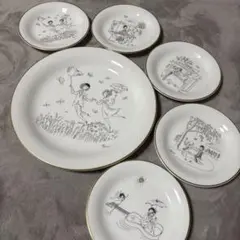 絵皿 デザイン オリジナル デ ペイネ 6枚セット No.11682「〈ペイネの恋人たち〉プレート：レイモン ペイネ」直径16cm