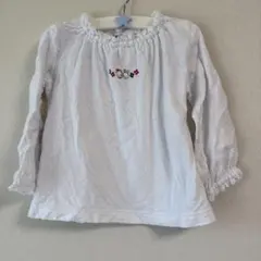 美品　familiar 長袖シャツ 90 ホワイト