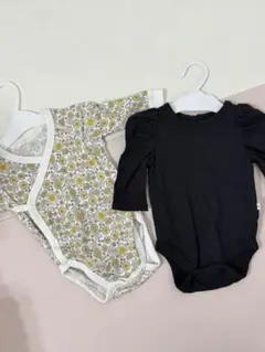 ベビー ロンパース 2枚セット 長袖　50〜60cm