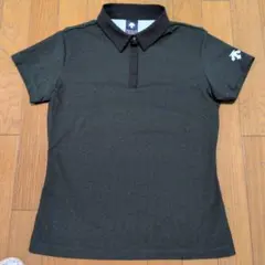 DESCENTE GOLF レディース ポロシャツ ブラック Mのサムネイル