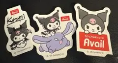 新品　サンリオ　アベイル　クロミ　ステッカー 3枚　シール