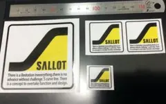 SALLOT　サロットステッカー正方形４枚セット 私をスキーに♪