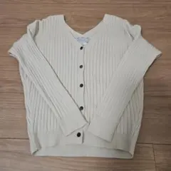 CIAOPANIC TYPY リブ編みカーディガン アイボリー