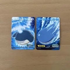 ポケモンキッズ　キメ技カード　ホエルコ　ホエルオー