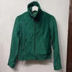 70s 80s ビンテージ　コーデュロイ　緑　デザイン古着　アメリカ古着