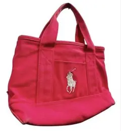ラルフローレン トートバッグ ミニ キャンバス ポニーロゴ