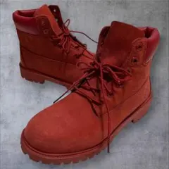 【美品】 ティンバーランド プレミアム 6インチ ブーツ 24cm レッド 赤
