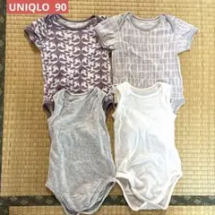 ユニクロ 半袖 タンクトップ ボディスーツ4枚セット 90