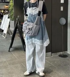 未使用　しまむら　デニムレースキャミチュニック　Mサイズのサムネイル