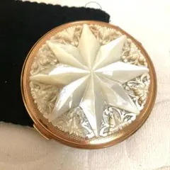 ヴィンテージ ベツレヘムの星 白蝶貝 パウダーケース ベツレヘムパール ベツレヘムの星 白蝶貝 コンパクト パウダーケース