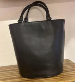 マーガレットハウエル　2way ショルダーバッグ　ブラック　レザー