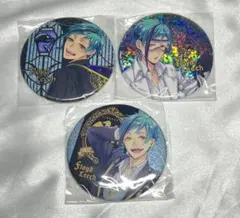 ツイステッドワンダーランド　ツイステ　缶バッジ　フロイド　プライズ　ホログラム