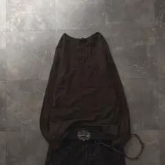 00s【archive】henley long tee/Y2K swag お兄系