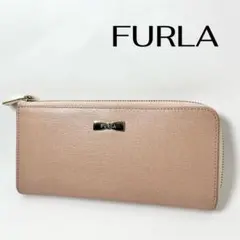 FURLA フルラ 長財布 L字ファスナー レザー ピンク