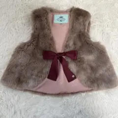 TOCCA⭐︎フェイクファーボレロ 110 綺麗め リボン