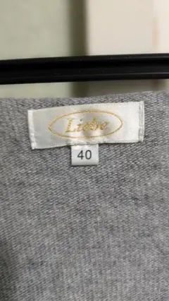 リエベグレー Vネック長袖トップス 40