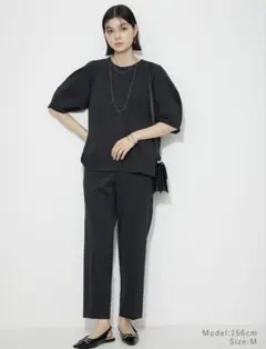 PLST スキューバジャージーテーパードパンツ