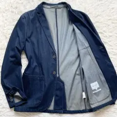 美品 TAKEO KIKUCHI ストレッチデニムジャケット パイピング 本切羽のサムネイル