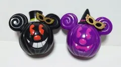 ディズニーリゾート　パンプキンミッキー　容器　2点セット
