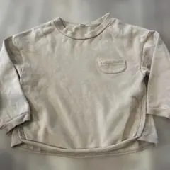 après les cours ベージュ 裏毛トレーナー 100