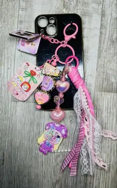 キャラクター クライベイビー ピンク 携帯ストラップ キーチェーン