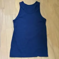 UNIQLO リブタンクトップ ネイビー XLのサムネイル