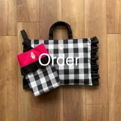 ハンドメイド ♡ レッスンバッグ シューズ入れ セット