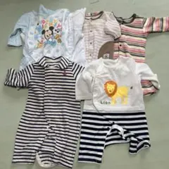 ロンパース まとめ売り 50 60 70 80 ミッキー ボーダー柄 動物