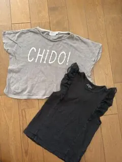 Tシャツ 2枚セット CHIDO ロゴ レース袖のサムネイル