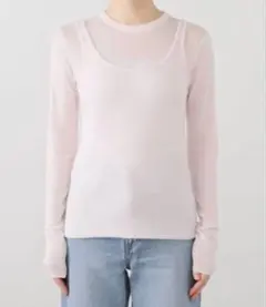 【ATON】TENCEL SILK CIRCULER RIB CREWTANKのサムネイル