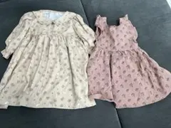 90サイズ　女の子　春秋　mamaraku ワンピース