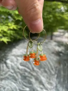 ハンドメイド フルーツモチーフ ピアス
