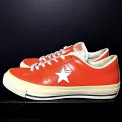 CONVERSE ONE STAR OX レザー　オレンジ