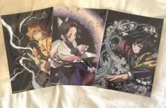 鬼滅の刃　全集中展　イラストカード　冨岡義勇　胡蝶しのぶ　我妻善逸
